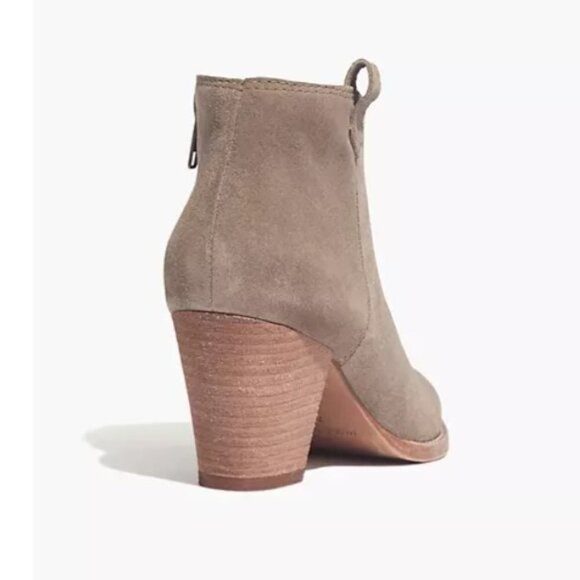 Madewell The Billie Boot in Suede F5045 8.5 tan - Picture 7 of 16